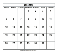 May 2024 calendar