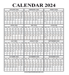 printable 2024 calendar