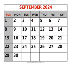 september 2024 printable calendar