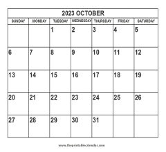 2024 October calendar